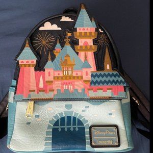 Disneyland Pink Castle Loungefly Bag